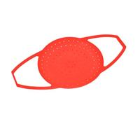 Cuiseur Vapeur Pliable en Silicone Cuisine, Panier Vapeur | Base Surélevée Stable, Nettoyage Facile, Rouge, pour Raviolis et Fruits de Mer, Usage Maison ou Restaurant