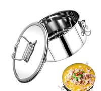 Cuiseur vapeur pour aliments, cuiseur vapeur pour cuisiner | Moule à flan à vapeur - Moule à en acier inoxydable avec couvercle, outil de cuisson à gâteau, poêle antiadhésive, accessoire de