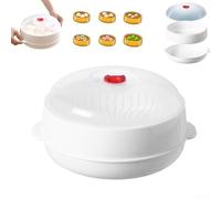 Cuiseur vapeur pour four à micro-ondes avec évacuation optimale de la vapeur et base résistante aux rayures pour la protection de la cuisine (épaisseur unique)