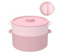 Cuiseur Vapeur Pour Légumes Ondes - Double Couche Anti Adhésif Pliable,Bol Alimentaire Cuit-Vapeur -Ondes - Pour Friteuse à Air Réfrigérateur Aliments Bébé Pâtes Préparation