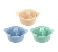 Cuiseur vapeur pour légumes - Silicone de qualité alimentaire, panier à vapeur pour micro-ondes, bol pour cuiseur à micro-ondes à compartiment, cuisine domestique, préparation de repas sains pour les