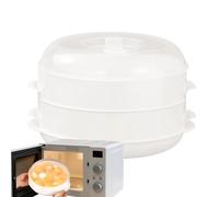 Cuiseur Vapeur Pour Micro-ondes - Bol Empilable Multifonctionnel, Récipient Chauffant Pour Micro-ondes | Idéal Pour Le Déjeuner, La Préparation Des Repas, Les Légumes, La Cuisine En Appartement, Le Ré