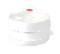 Cuiseur vapeur pour micro-ondes | Papaquade à four à micro-ondes | Cuiseur vapeur | Résistant à la chaleur avec couvercle | Plateau et bol pour une cuisson saine des légumes, du poisson, du poulet la