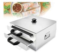 Cuiseur vapeur pour nouilles de riz avec couvercle supérieur ouvrable, parfait pour les rouleaux de vermicelles faits maison et la cuisine