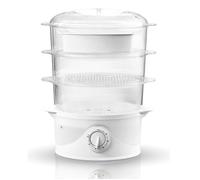 Cuiseur vapeur Puissance de 800 W. - 9L - Trois réservoirs de vapeur Steam Turbo transparents - Adler AD-633