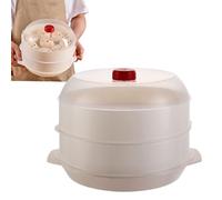Cuiseur vapeur Riz, Légumes, Poissons, Dumplings, Sandwichs à la vapeur, | Cuiseur vapeur de cuisine double couche Sandwiches cuits à la vapeur Avoine Fournitures de cuisine Ustensiles de cuisine