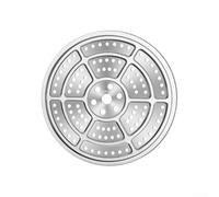 Cuiseur vapeur rond en acier inoxydable 304 pour une utilisation avec autocuiseurs et diverses casseroles pour une cuisson à la vapeur rapide et uniforme (25,7 cm)