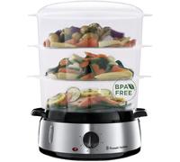 Cuiseur vapeur RUSSELL HOBBS - 19270-56 - Capacité 9L - 3 paniers vapeur - Minuteur jusqu'à 60min - Accessoires Inclus - 800W