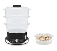 SEB Cuiseur vapeur Ultracompact, 9L, 3 bols emplilables + bol à riz, VC204800
