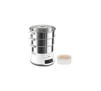 Tefal Convenient Series Deluxe VC502D cuiseur vapeur 3 Nombre de paniers Comptoir 900 W Acier inoxydable, Blanc