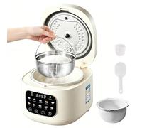 Cuiseurs à Riz, 3L Riz Cooker avec Fonction Riz à Faible Teneur en Sucre Electric Mini Rice Cooker 10 Programmes avec Bol en Céramique pour 2-8 Personnes