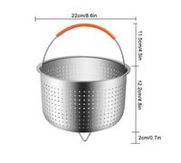 Cuiseurs vapeur,304 acier inoxydable cuiseur à riz vapeur panier autocuiseur Anti brûlure vapeur multi fonction cuisine - Type 6L