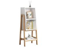 CUISGOR Bibliothèque domestique du sol au plafond, petite étagère à 3 niveaux, bibliothèque du sol au plafond, fournitures de bureau, étagère de rangement, présentoir