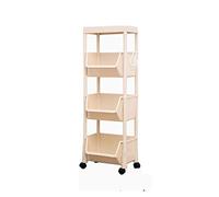 CUISGOR Bibliothèque rotative amovible multicouche étagère de rangement de bureau adaptée pour le salon, l'étude, le bureau (A2)