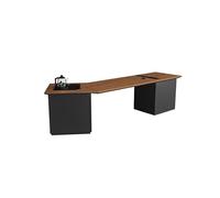 CUISGOR Ergo Desk Bureau de chaise de bureau en bois massif, table longue de travail Boss Business avec rangement, convient pour les entreprises et les maisons Deask (220 x 80 x 75 cm)