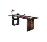 CUISGOR Ergo Desk Établi moderne en bois massif minimaliste noir pour bureau, table de dossier de canapé de salon, convient pour l'entreprise, maison Deask (160 x 70 x 75 cm)