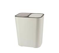CUISGOR Poubelle Classification Pratique des poubelles, poubelles humides et sèches, Conception de Presse créative, poubelles ménagères, Cuisine de Bureau Universelle Poubelles(Beige)