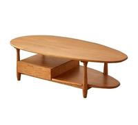 CUISGOR Table basse Nordique en bois massif Table basse en bois de cerisier multifonctionnel avec table à tiroirs Convient pour salon Balcon casa Mesa para Centro De Sala