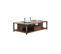 CUISGOR Table Basse Table à thé en Bois de Style Chinois de 1.5m de Long, Table de Rangement for Salon Table pour Le Centre de la Salle