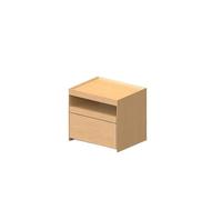 CUISGOR Table de chevet simple minimaliste en bois massif pour la maison, la chambre à coucher, le petit meuble de chevet