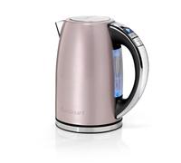 Cuisinart Bouilloire électrique Multi-Températures - Ébullition rapide - Sans fil - Rose - Fini en acier inoxydable - Capacité de 1,7L - Température réglable - Filtre amovible et lavable