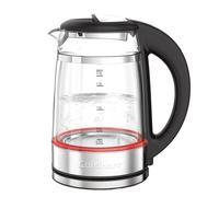 Cuisinart Bouilloire en verre 1,7 L à température variable. Ébullition rapide 3 kW, double paroi froide au toucher, sans BPA, Arrêt automatique, bec anti-goutte, base 360°
