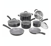 Cuisinart® Ceramica XT Batterie de cuisine antiadhésive | 11 pièces | Céramique antiadhésive titane | Pour tous les feux, y compris l'induction | Sans PFAS | Couvercle en verre trempé | Chauffage