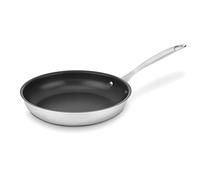 Cuisinart Chef Classique Inoxydable antiadhésive Poêle à Frire Ouverte, Acier Inoxydable, Stainles Steel, 10-inch