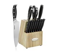 Cuisinart Classique 15-pc. Triple Rivet Block Set-nitrogen Collection, Acier Inoxydable, Noir