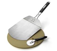 Cuisinart CPS-445 Ensemble de 3 pièces pour grillades à la Pizza, (Pierre à Pizza, Couteau à Pizza, Pelle à Pizza)