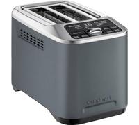 Cuisinart Smart Elite Grille-Pain 2 Tranches | Fentes Extra-Longues | QuickView™ | Bagel, Tranche Unique & Décongélation | +30 sec Boost | Plateau à Miettes Amovible | Finition Acier Inox Denim