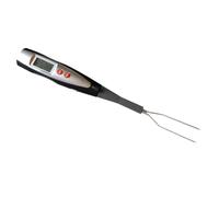Cuisinart Fourchette de température numérique avec DEL | Thermomètre à viande programmable pour BBQ, intérieur/extérieur, avec sonde intégrée pour cuisson précise des aliments (EU Version)