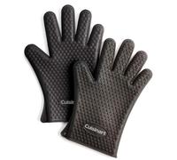 Cuisinart Gants de Barbecue en Silicone résistants à la Chaleur | Ignifuges | Gants de Cuisson | 2 Lots | Taille Unique | (Noir EU)