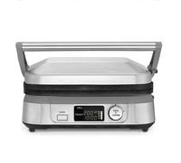 Cuisinart GR5E Gril multifonction 6-en-1 (gril de contact, presse à paninis, grille complète, plaque complète, demi-grille et demi-plaque, gaufrier)
