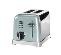 Cuisinart Grille pain 2 tranches - Fentes larges, idéal pour le pain épais et les bagels - 6 niveaux de brunissage et décongélation - Fentes larges, Remontée maximale - Pistache claire