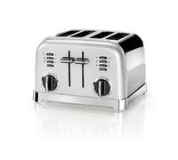 Cuisinart Grille-pain 4 tranches - Fentes larges, idéal pour le pain épais et les bagels - 6 niveaux de brunissage et décongélation - Fentes larges, Remontée maximale - Perle givrée