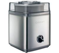 Cuisinart Sorbetiere Deluxe - Yaourtière et sorbetière - Desserts maison - Facile à utiliser à la maison - Prêt en 25 minutes - Garantie de 5 ans - Capacité de 2L - Argent ICE30BCU