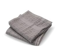 Cuisinart Lot de 2 torchons de Cuisine en Bambou Gris Clair - Antimicrobiens, résistants aux odeurs, absorbants, mélange de Bambou et de Coton, 40 x 70 cm