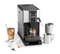Cuisinart Machine à Café Auto, 4 cafés en 1 touche : Espresso, Americano, Cold Brew | Mousseur à lait intégré | De la fève à la tasse | Base réglable | Bouton Favoris