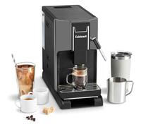 Cuisinart Machine à Café Auto, 4 cafés en 1 touche : Espresso, Americano, Cold Brew | Mousseur à lait intégré | De la fève à la tasse | Base réglable | Bouton Favoris