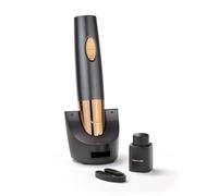 Cuisinart Ouvre-bouteille automatique rechargeable avec scelleur sous vide | Ouvre-bouteille à vis en liège | Jusqu'à 80 bouteilles | Coupe-capsule intégré | Cadeau pour les amateurs de vin | Noir
