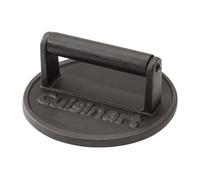 Presse à hamburgers en fonte Cuisinart | Presse à viande | Presse à hamburgers robuste | 17cm (Noir EU)
