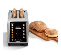 Cuisinart SimpliTouch XL Tostadora 2 rebanadas | Ranuras extra grandes | Pantalla táctil a color | High-Lift QuickView™ | Programas pan, bagel, muffin | Funciones descongelar, boost +15s | Acero inox