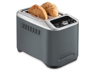 Cuisinart Smart Elite Grille-Pain 2 Tranches | Fentes Extra-Longues | QuickView™ | Bagel, Tranche Unique & Décongélation | +30 sec Boost | Plateau à Miettes Amovible | Finition Acier Inox Denim