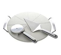 Cuisinart spz01e set pizza avec ustensiles, acier brillant / cordiérite G