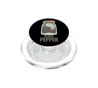 Cuisine Alimentaire saveur Poivre Noir épices PopSockets PopGrip pour MagSafe
