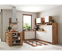 Cuisine Angle Cuisine Îlot Cuisine Intégrée Chêne Blanc Hilde 280 Cm Respekta