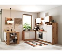 Cuisine Angle Cuisine Îlot Cuisine Intégrée Chêne Blanc Hilde 280 Cm Respekta