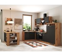 Cuisine Angle Cuisine Îlot Cuisine Intégrée Chêne Gris Hilde 310 CM Respekta