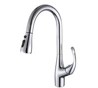 Cuisine avec Putain de pulvérisateur en Laiton ° lavabo Rotatif Robinet Chaud Froid